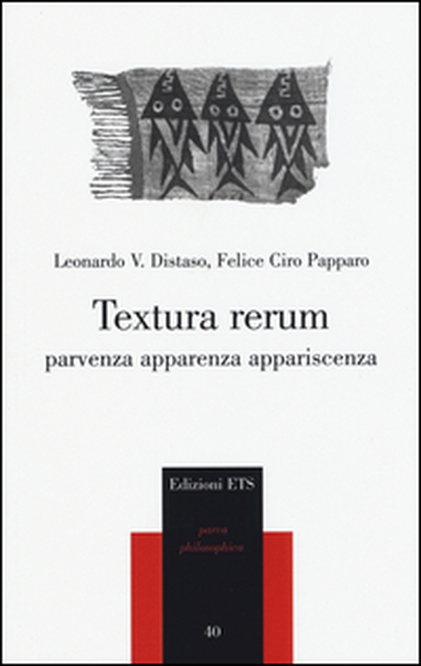 Textura rerum. Parvenza apparenza appariscenza - Librerie.coop Textura rerum. Parvenza apparenza appariscenza - Librerie.coop