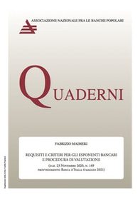Requisiti e criteri per gli esponenti bancari e procedura di valutazione. D.M. 23 novembre 2020, n.169 - Librerie.coop