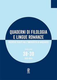 Quaderni di filologia e lingue romanze. Ricerche svolte nell'Università di Macerata - Vol. 38 - Librerie.coop