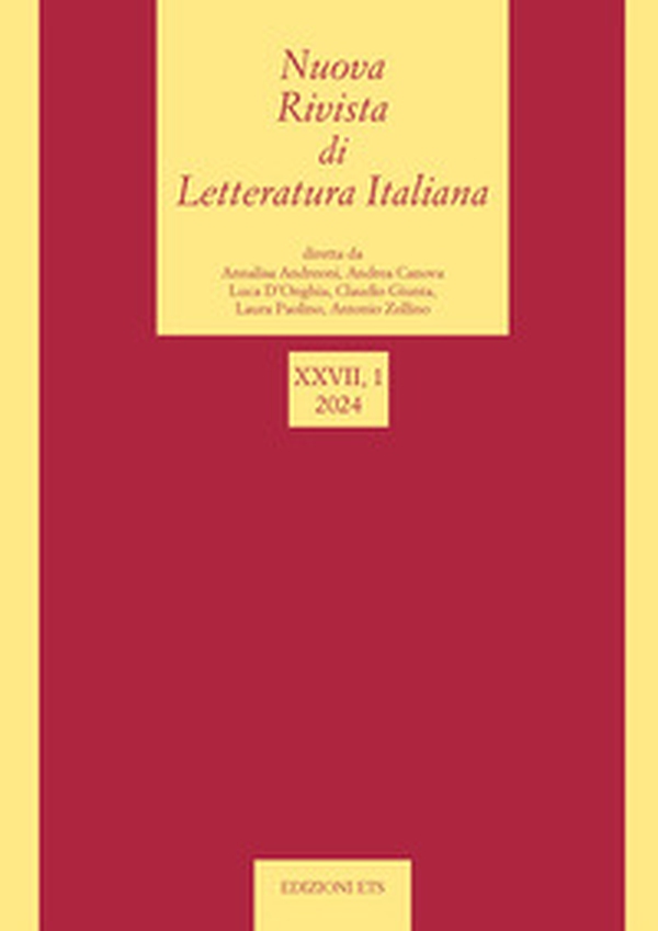 Nuova rivista di letteratura italiana - Vol. 1 - Librerie.coop Nuova rivista di letteratura italiana - Vol. 1 - Librerie.coop