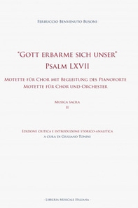 «Gott erbarme sich unser» Psalm LXVII. Motette für Chor mit Begleitung des Pianoforte Motette für Chor und Orchester. Musica sacra - Vol. 2 - Librerie.coop «Gott erbarme sich unser» Psalm LXVII. Motette für Chor mit Begleitung des Pianoforte Motette für Chor und Orchester. Musica sacra - Vol. 2 - Librerie.coop