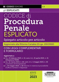 Codice di procedura penale esplicato. Spiegato articolo per articolo. Con leggi complementari e formulario - Librerie.coop Codice di procedura penale esplicato. Spiegato articolo per articolo. Con leggi complementari e formulario - Librerie.coop