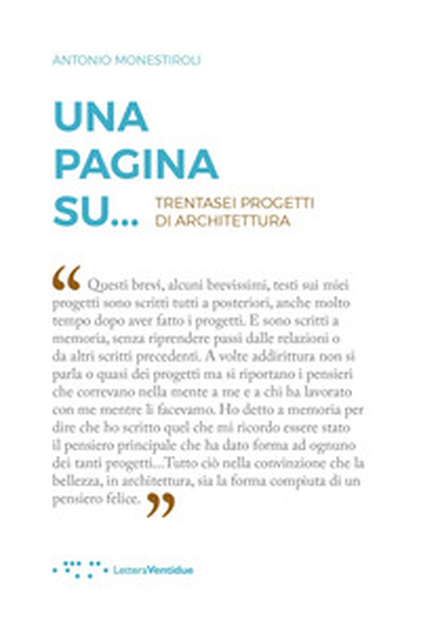 Una pagina su... Trentasei progetti di architettura - Librerie.coop Una pagina su... Trentasei progetti di architettura - Librerie.coop