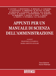 Appunti per un manuale di scienza dell'amministrazione - Librerie.coop