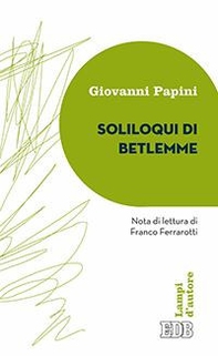 Soliloqui di Betlemme - Librerie.coop