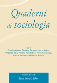 Quaderni di sociologia - Librerie.coop Quaderni di sociologia - Librerie.coop