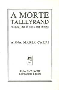 A morte Talleyrand - Librerie.coop