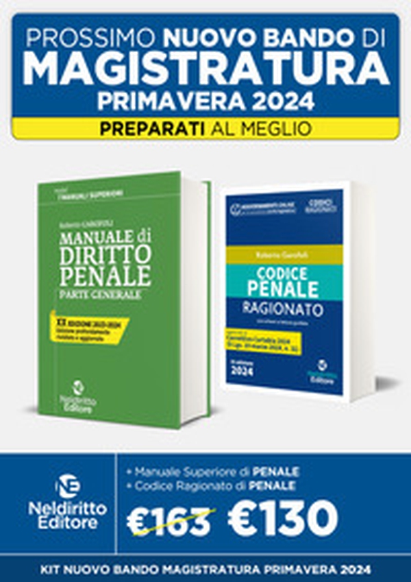 Speciale Magistratura 2024: Manuale di diritto penale. Parte generale-Codice penale ragionato - Librerie.coop Speciale Magistratura 2024: Manuale di diritto penale. Parte generale-Codice penale ragionato - Librerie.coop