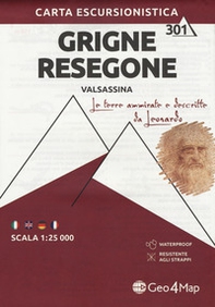 Carta escursionistica gruppo delle Grigne. Val Sassina-Monte Resegone. Scala 1:25.000. Ediz. italiana, inglese, tedesca e francese - Librerie.coop