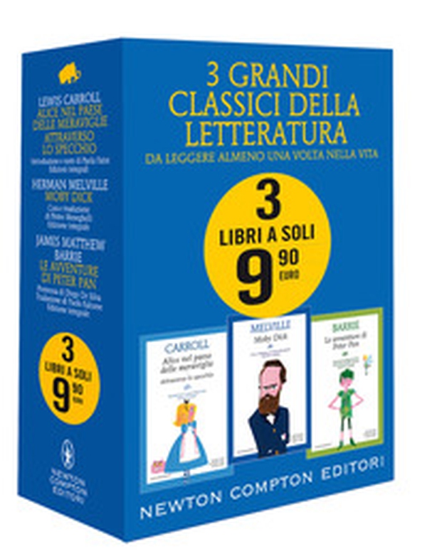 3 grandi classici: Alice nel paese delle meraviglie. Attraverso lo specchio-Moby Dick-Le avventure di Peter Pan - Librerie.coop 3 grandi classici: Alice nel paese delle meraviglie. Attraverso lo specchio-Moby Dick-Le avventure di Peter Pan - Librerie.coop