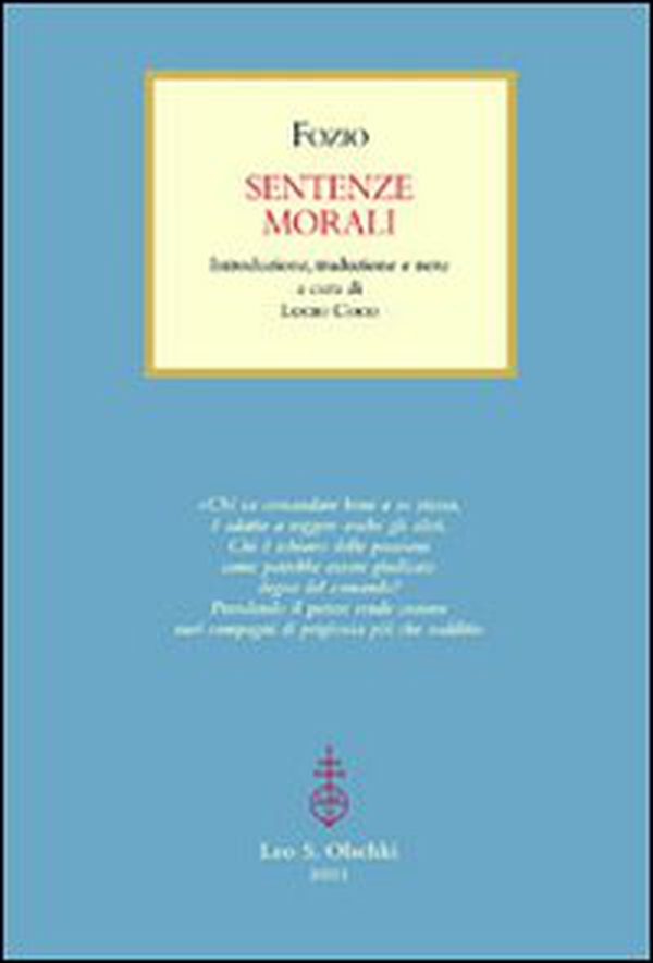 Sentenze morali. Testo greco a fronte - Librerie.coop Sentenze morali. Testo greco a fronte - Librerie.coop