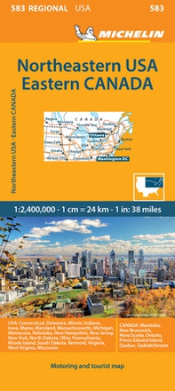 Northeastern USA Eastern Canada 1:2.400.000 - Librerie.coop