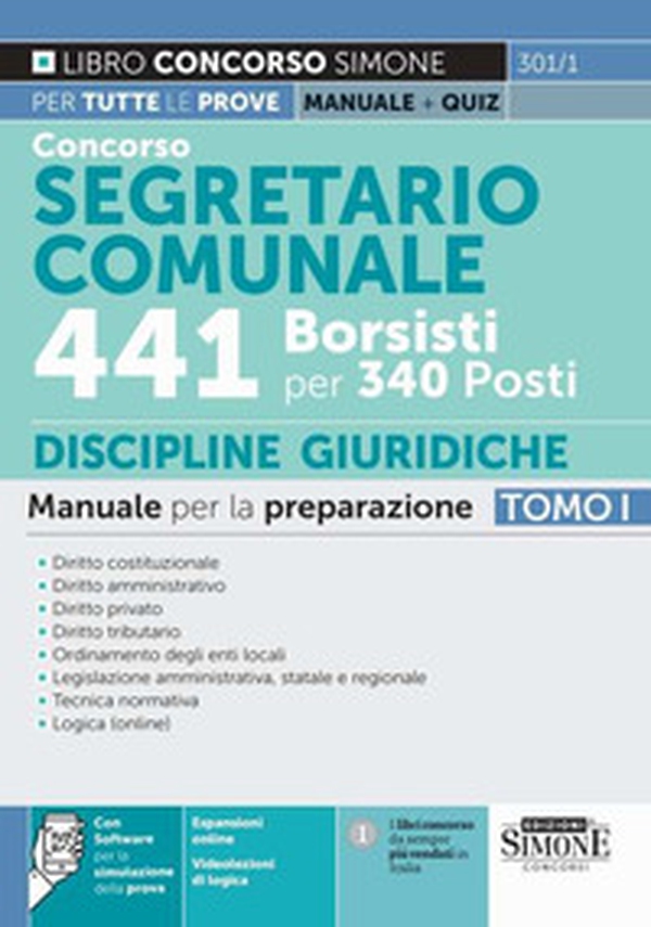 Concorso segretario comunale 441 borsisti per 340 posti - Vol. 1 - Librerie.coop Concorso segretario comunale 441 borsisti per 340 posti - Vol. 1 - Librerie.coop