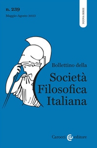 Bollettino della società filosofica italiana. Nuova serie - Vol. 2 - Librerie.coop