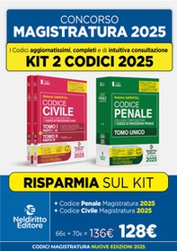 Kit 2 codici normativi civile e penale 2025 per il concorso in Magistratura - Librerie.coop Kit 2 codici normativi civile e penale 2025 per il concorso in Magistratura - Librerie.coop