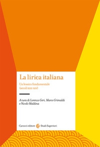 La lirica italiana. Un lessico fondamentale (secoli XIII-XIV) - Librerie.coop