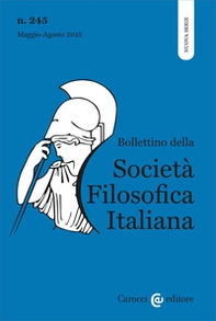 Bollettino società filosofica italiana. Nuova serie - Vol. 2 - Librerie.coop