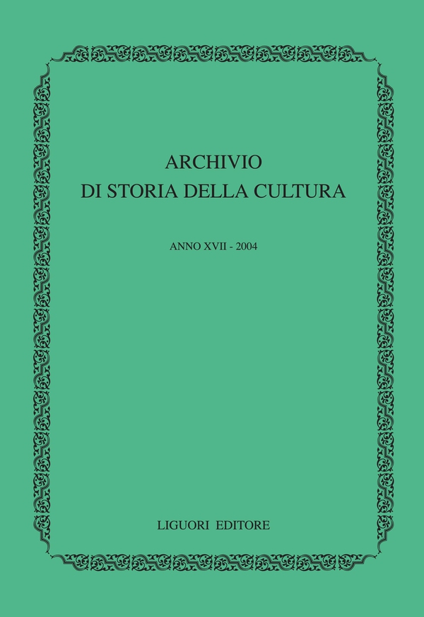 Archivio di storia della cultura - Librerie.coop Archivio di storia della cultura - Librerie.coop