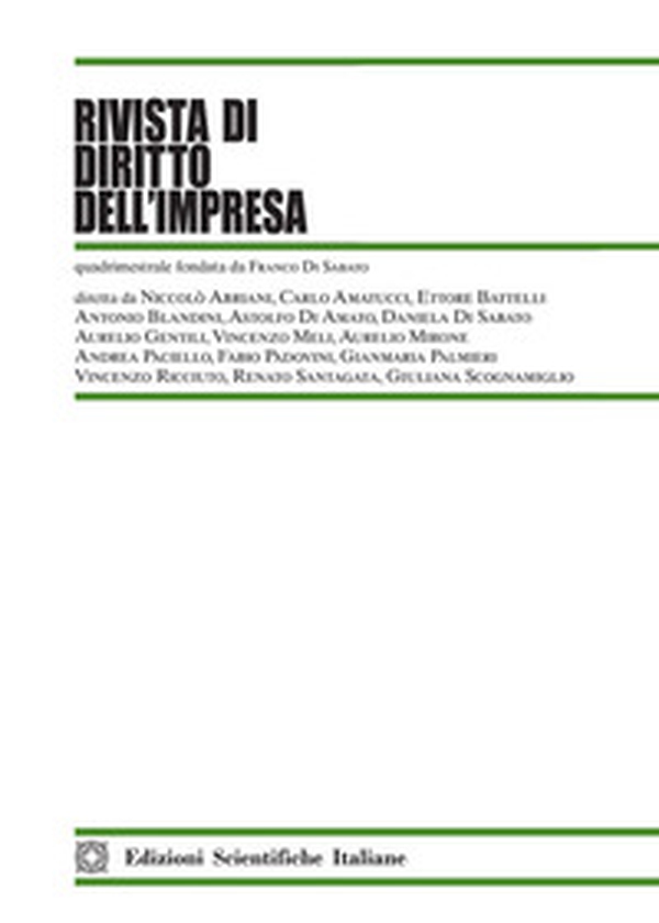 Rivista di diritto dell'impresa - Vol. 1 - Librerie.coop