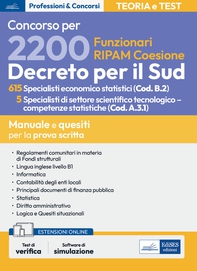 Concorso per 2200 Funzionari RIPAM coesione. 615 Specialisti economico statistici (Cod. B.2) 5 Specialisti di settore scientifico tecnologico – competenze statistiche (Cod. A.3.1) - Librerie.coop