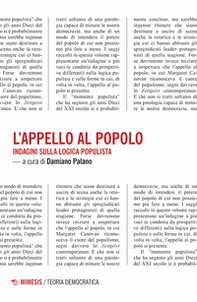 L'appello al popolo. Indagini sulla logica populista - Librerie.coop