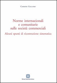 Norme internazionali e comunitarie sulle società commerciali - Librerie.coop