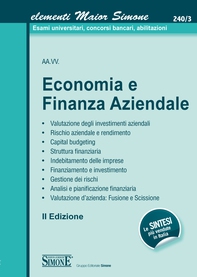 Elementi Maior di Economia e Finanza Aziendale - Librerie.coop Elementi Maior di Economia e Finanza Aziendale - Librerie.coop