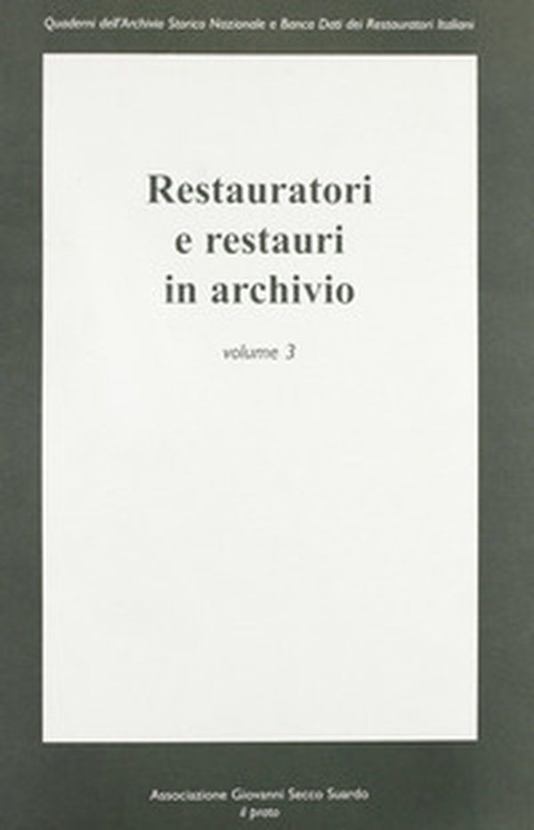Restauratori e restauri in archivio - Librerie.coop