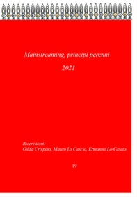 Collana Sorsi, verso le Scienze responsabili. Volume: Mainstreaming, principi perenni. Ediz. italiana e inglese - Librerie.coop
