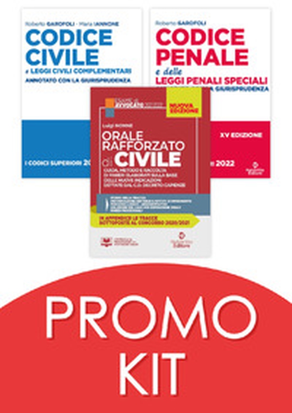 Kit esame avvocato speciale praticante 2022/2023: Codice civile-Codice penale-Orale rafforzato di civile - Librerie.coop Kit esame avvocato speciale praticante 2022/2023: Codice civile-Codice penale-Orale rafforzato di civile - Librerie.coop
