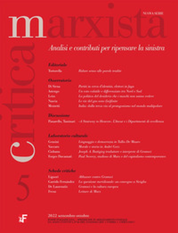 Critica marxista - Vol. 5 - Librerie.coop Critica marxista - Vol. 5 - Librerie.coop