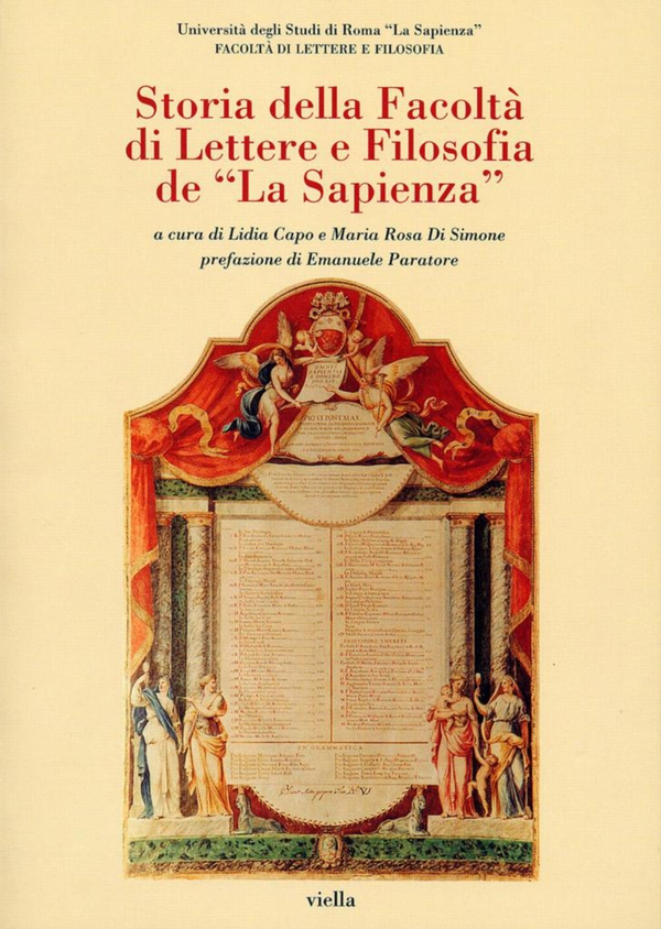 Storia della Facoltà di Lettere e Filosofia de “La Sapienza” - Librerie.coop Storia della Facoltà di Lettere e Filosofia de “La Sapienza” - Librerie.coop