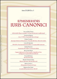 Ephemerides iuris canonici - Vol. 1 - Librerie.coop