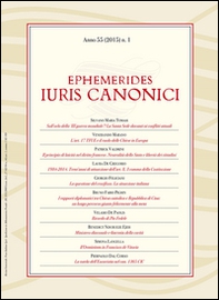 Ephemerides iuris canonici - Vol. 1 - Librerie.coop