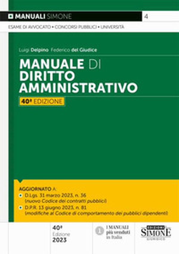 Manuale di diritto amministrativo - Librerie.coop Manuale di diritto amministrativo - Librerie.coop