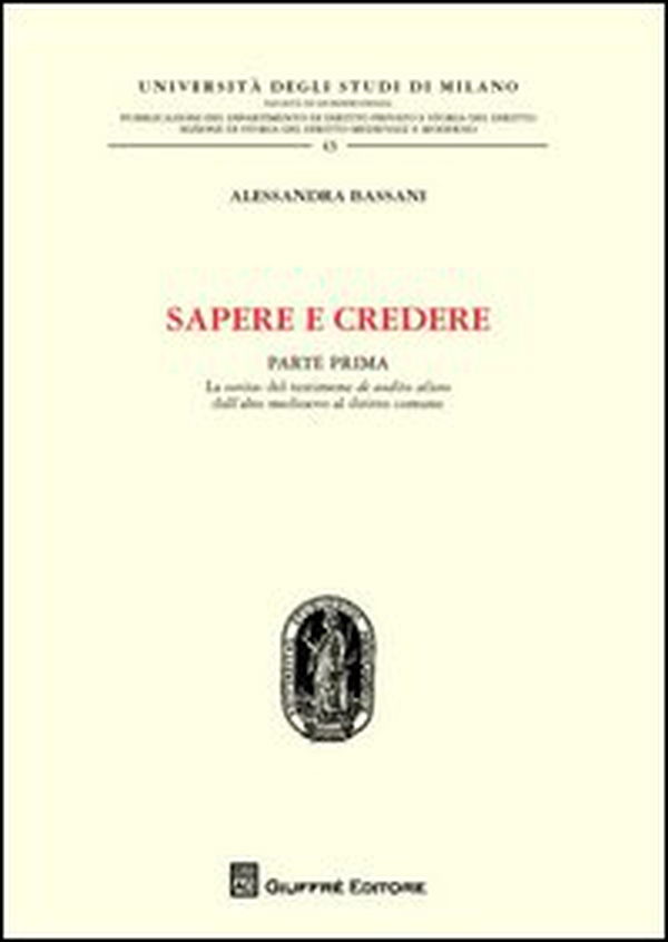 Sapere e credere - Librerie.coop