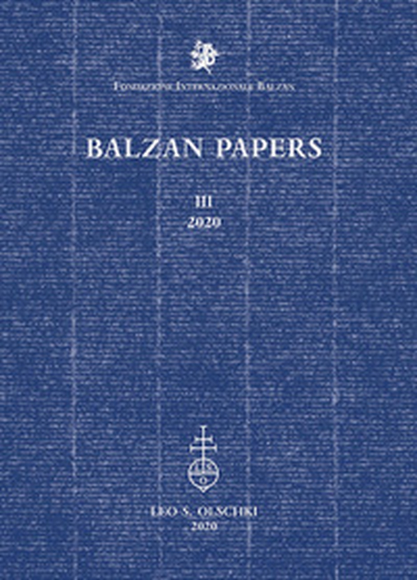 Balzan Papers - Vol. 3 - Librerie.coop Balzan Papers - Vol. 3 - Librerie.coop