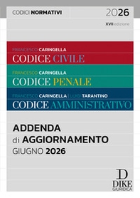 Codice civile-Codice penale-Codice amministrativo. Addenda codici normativi. Giugno 2026 - Librerie.coop