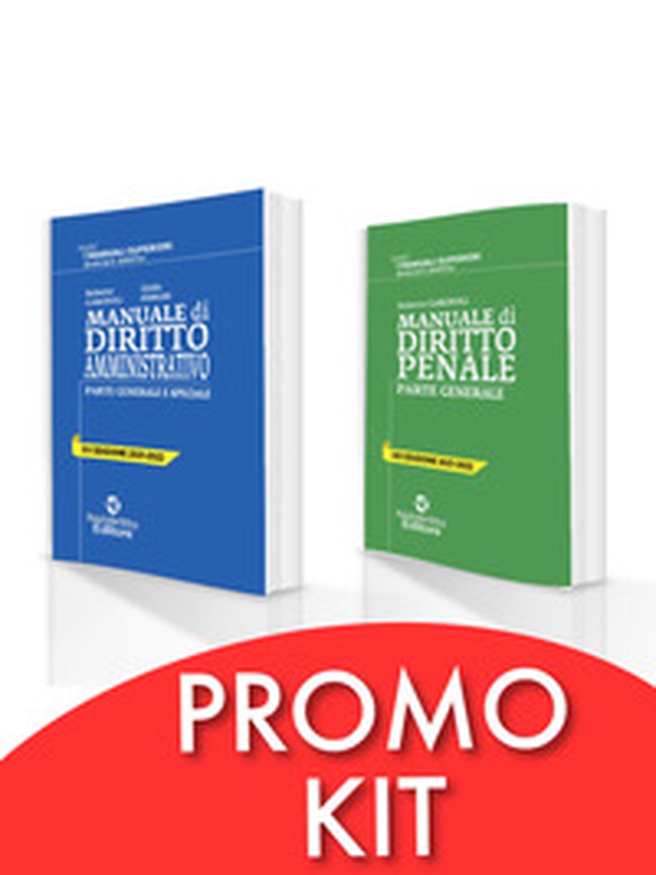 Kit manuali superiori 2021/2022: Manuale superiore di penale + Manuale superiore di amministrativo - Librerie.coop Kit manuali superiori 2021/2022: Manuale superiore di penale + Manuale superiore di amministrativo - Librerie.coop