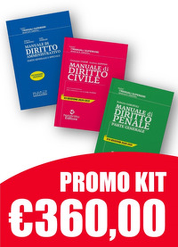 Kit manuali superiori 2020-2021: Diritto civile-Diritto penale-Diritto amministrativo - Librerie.coop Kit manuali superiori 2020-2021: Diritto civile-Diritto penale-Diritto amministrativo - Librerie.coop