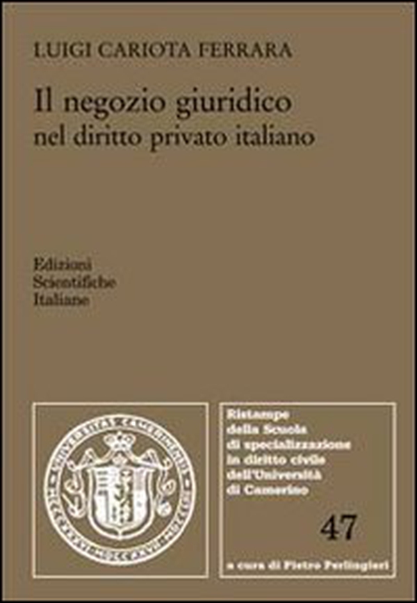 Il negozio giuridico nel diritto privato italiano - Librerie.coop Il negozio giuridico nel diritto privato italiano - Librerie.coop