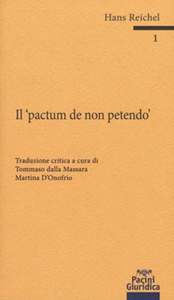 Il «pactum de non petendo» - Librerie.coop Il «pactum de non petendo» - Librerie.coop