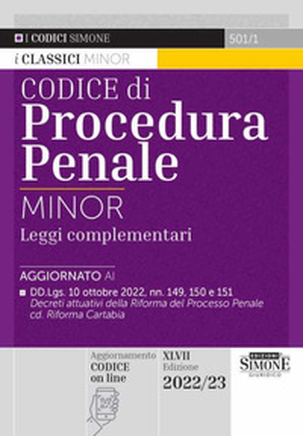 Codice di procedura penale e leggi complementari. Ediz. minor - Librerie.coop Codice di procedura penale e leggi complementari. Ediz. minor - Librerie.coop