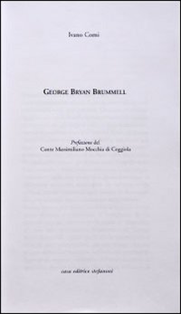 George Bryan Brummell - Librerie.coop George Bryan Brummell - Librerie.coop