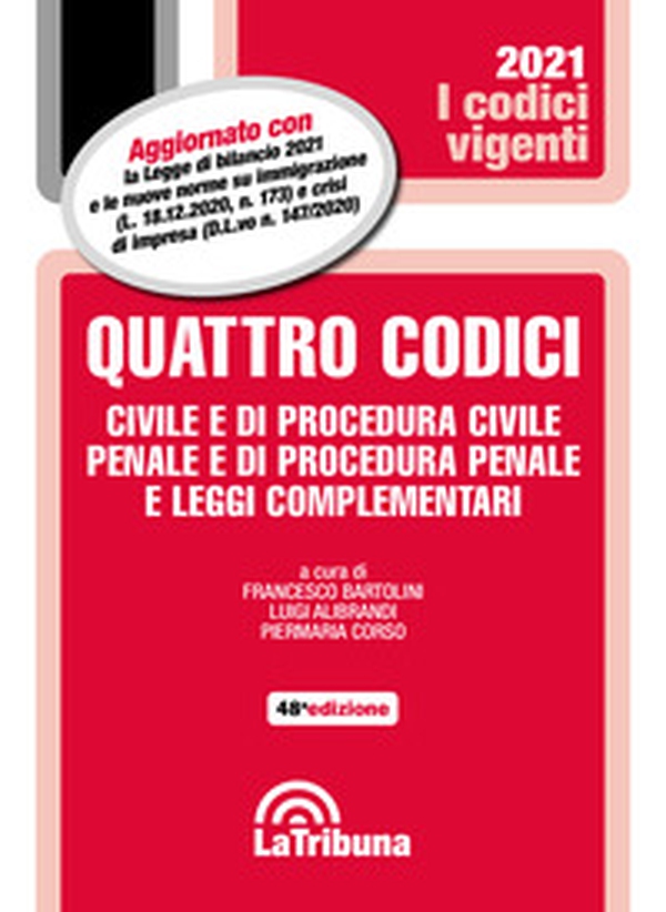 Quattro codici. Civile e di procedura civile, penale e di procedura penale e leggi complementari - Librerie.coop Quattro codici. Civile e di procedura civile, penale e di procedura penale e leggi complementari - Librerie.coop