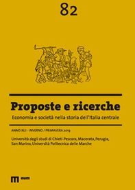 Proposte e ricerche. Economia e società nella storia dell'Italia centrale - Vol. 82 - Librerie.coop