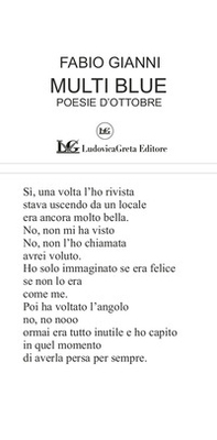 Multiblue. Poesie d'ottobre - Librerie.coop
