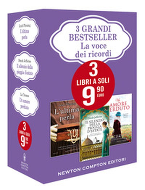 3 grandi bestseller. La voce dei ricordi: L'ultima perla-Un amore perduto-Il silenzio della pioggia d'estate - Librerie.coop 3 grandi bestseller. La voce dei ricordi: L'ultima perla-Un amore perduto-Il silenzio della pioggia d'estate - Librerie.coop