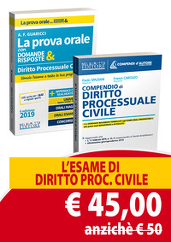 Compendio di diritto processuale civile-Diritto processuale civile. La prova orale con domande & risposte - Librerie.coop Compendio di diritto processuale civile-Diritto processuale civile. La prova orale con domande & risposte - Librerie.coop