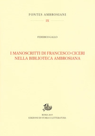 I manoscritti di Francesco Ciceri nella Biblioteca Ambrosiana - Librerie.coop